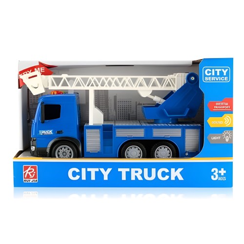 Camion cu inertie 1:18(lumina,sunet)
