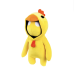 Gang Beasts: Jucărie de pluș, 25 cm (S1), (în sort.)