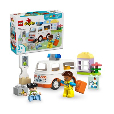 LEGO Duplo: Ambulanță cu șofer