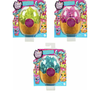 Mattel Cave Club: Seria Strălucitoare - Cristale cu Dinozauri Mici (în sort.)