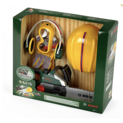 Klein Set de joc, Motoferestrău Bosch cu echipament