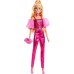 Barbie: Păpușa cu accesorii roz metalic ''Deluxe Style''