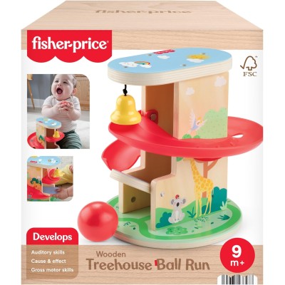 Fisher-Price: Căsuță din lemn cu tobogan