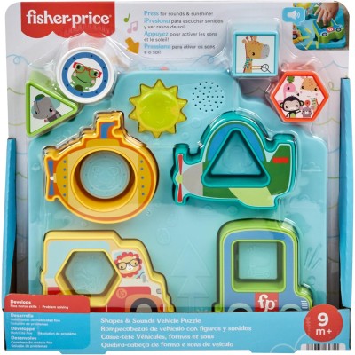 Fisher-Price: Puzzle muzicale 2 în 1 "Aventuri distractive"