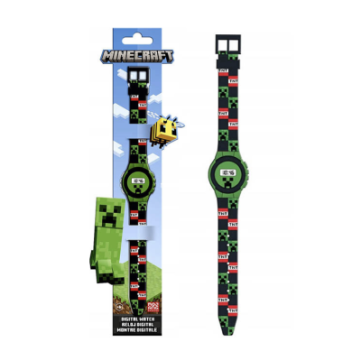 MIN Часы с силиконовым ремешком ''Minecraft''