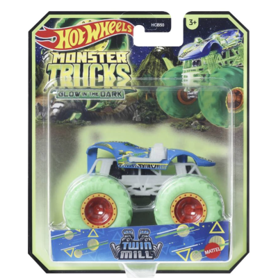 Hot Wheels "Monster Trucks" Базовая машинка-внедорожник (светящийся в темноте) (в асс.)