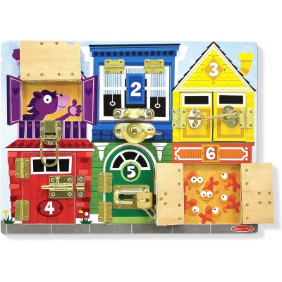 Melissa & Doug: Busy board "Deschide încuietoarea"