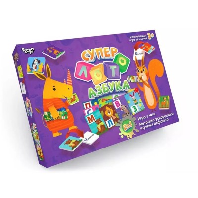Настольная игра "Лотто+Алфавит" (РУС)