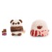 NICI Мягкая игрушка "Панда Коно с шоколадом и попкорном", 8 см