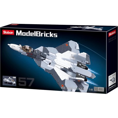 Sluban Конструктор "Model Bricks Su-57 Fighter" 2в1
