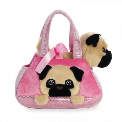 Fancy Pals Мягкая игрушка "Мопс в cумочке"