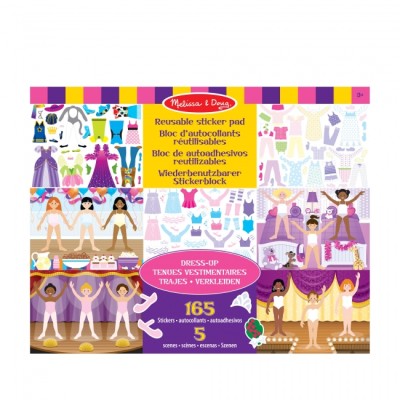 Melissa & Doug: Stickere Reutilizabile "Îmbracă Păpușile"