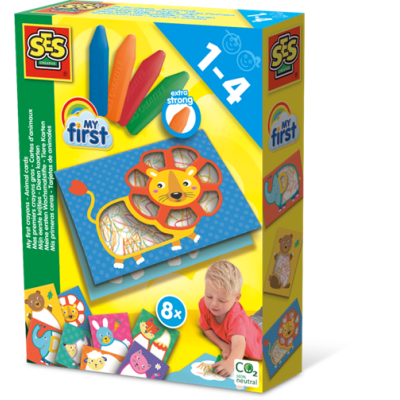 SES My First: Карточки с животными и мелки