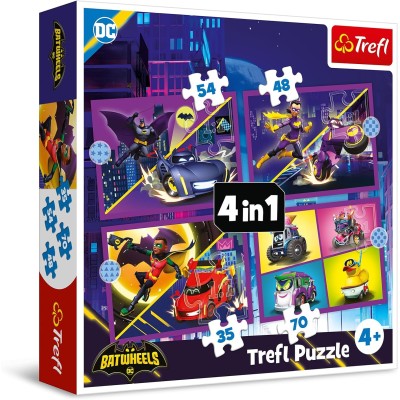 Trefl: Пазл "Бэтколеса" 4 в 1