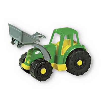 Androni: Трактор с погрузчиком ''Power Worker'' зелёный