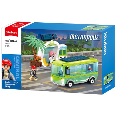 Sluban Конструктор "Новый электрический автобус" 262 элем.