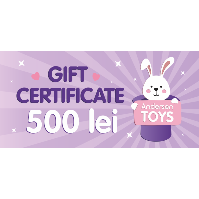 Подарочный сертификат в магазин игрушек 500 MDL