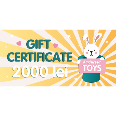 Подарочный сертификат в магазин игрушек 2000 MDL