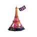 CubicFun 3D Puzzle cu iluminare LED "Turnul Eifel", 51 elem.