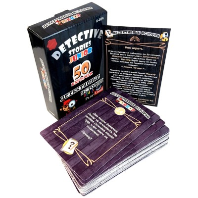 Play Land Карточная игра "Детективные истории. Юниор"