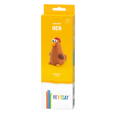 Набор воздушного пластилина ''Hen'' 3 контейнера