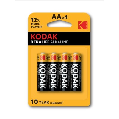 Kodak Baterii Xtralife Alkaline AA KAA-4, (4 шт.)