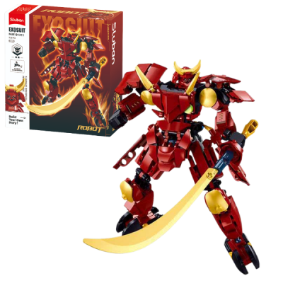 Sluban Конструктор ''Красный самурай'', 236 деталей