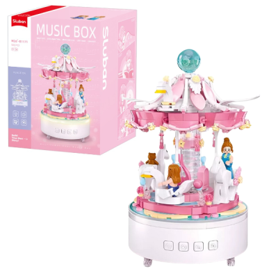 Sluban Конструктор ''Музыкальная карусель'', 566 деталей