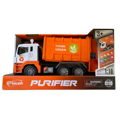 Wenyi Мусоровоз ''Think Green'' с подсветкой и звуком, 1:10