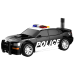 Wenyi Полицейский автомобиль с трением, свет и звук, 1:32
