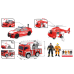 Wenyi Набор пожарных машин с трением, свет и звук, 1:20