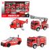 Wenyi Набор пожарных машин с трением 2, свет и звук, 1:20