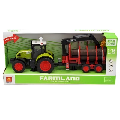 Wenyi Трактор с инерцией ''Trailered Farm Tractor'' 1:16