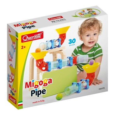 Quercetti Constructor cu bile "Migoga Pipe" 30 el.