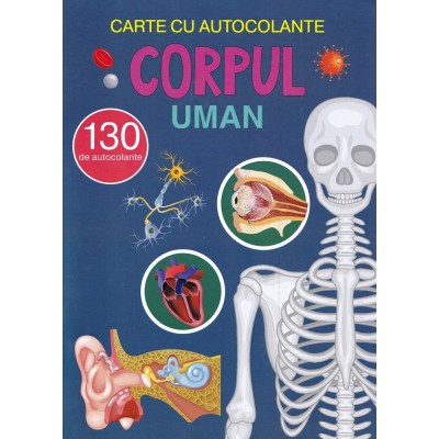 Книга ''Человеческое тело'' с наклейками (рум.)