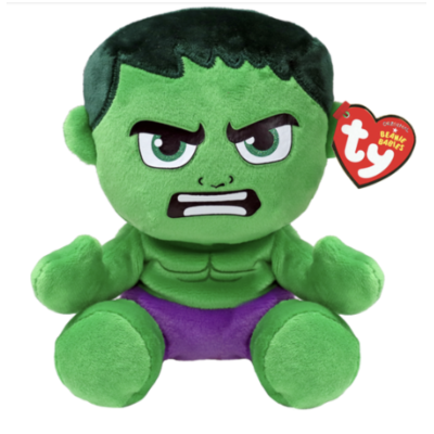 TY Jucarie moale ''Hulk'', 15-20 cm