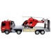 Camion cu inertie 1:18 cu elicopter
