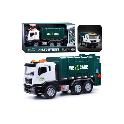 Wenyi Camion de gunoi cu inertie 1:10 (lumina/sunet)