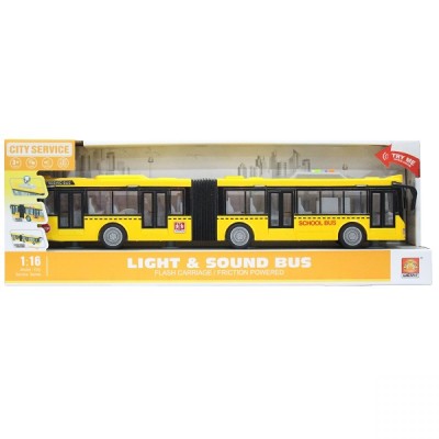 Wenyi 1:16 Autobuz școlar cu fricțiune (lumini /sunete)
