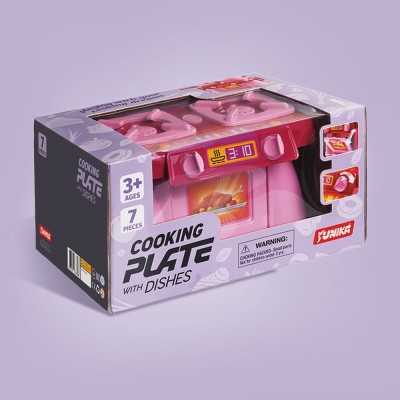 Набор посуды Cooking Plate (7 шт.), розовая