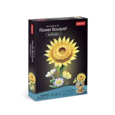 3D Puzzle,,Buchet de floarea-soarelui",102 elem.