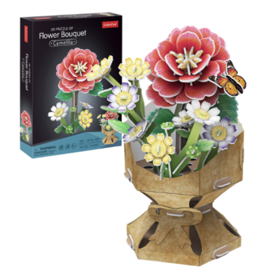 3D Puzzle,,Buchet de Camelii",108 elem.