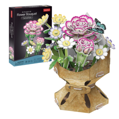3D Puzzle,,Buchet de flori-Garoafa",134 elem.