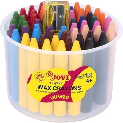 Jovi 60 восковых карандашей в ведерке + формочка