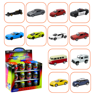 Welly Коллекционные Металлические Машинки 1:60, 12 моделей Kinder-a