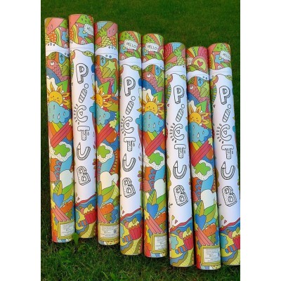 Плакат-раскраска в тубусе