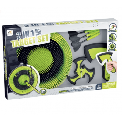 AO JIE Set de joc darts 3 în 1
