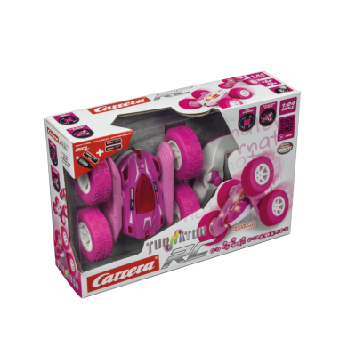 Carrera: Mașină cu telecomandă ''Mini Turnator Roz''
