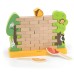 Viga Joc de masă din lemn „Perete de cărămidă”