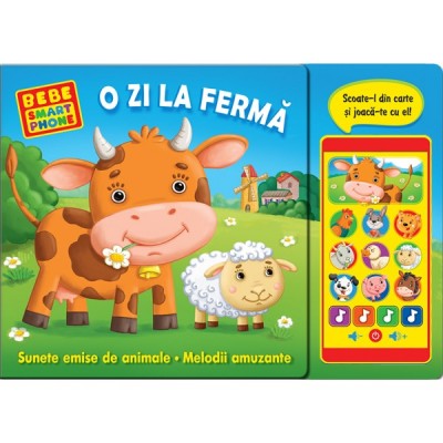 Книга "День на ферме. Детский смартфон" (рум.)